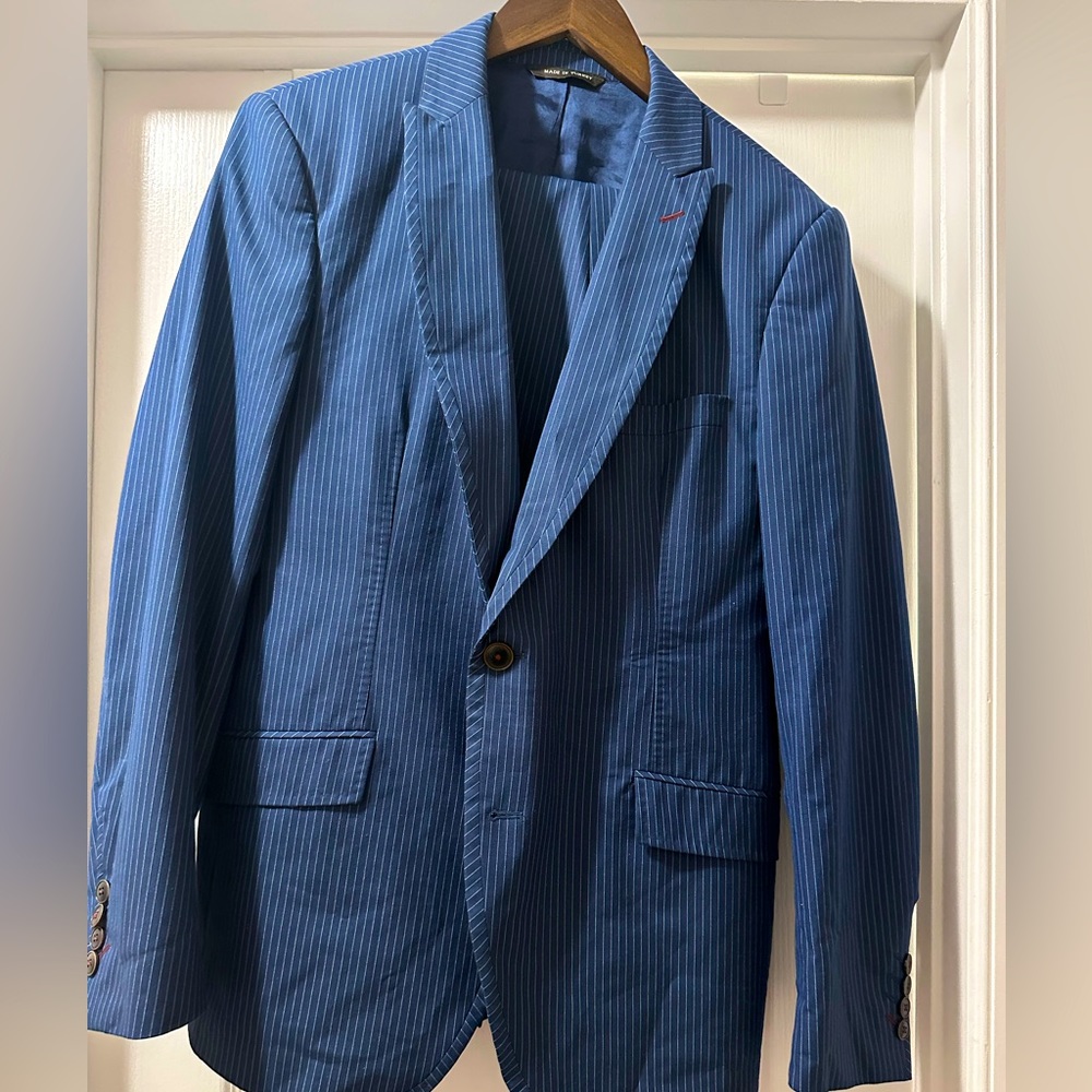Sarar 40R Blue Pinstripe